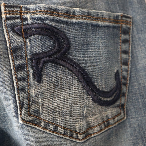 Rock & Republic Embroidered Boot Cut Jeans Size 8 - Picture 5 of 7